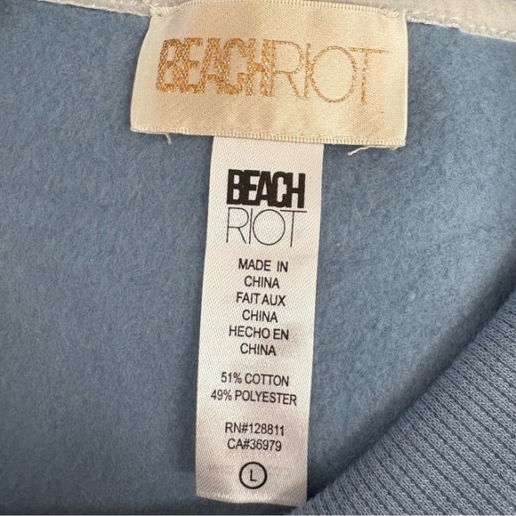 Beach Riot Apres Ski Sweatshirt in Faded Denim NWOT Size Large - Picture 5 of 5